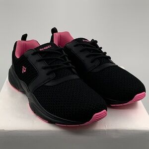 NWT NIB Propet Women’s Stability X Sneaker Black Sneakers Shoes